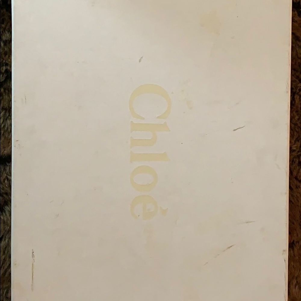 Chloe over the knee black leather boots